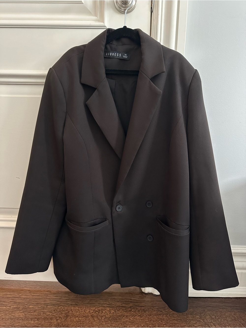 Lioness Women’s Double-Breasted Black Blazer